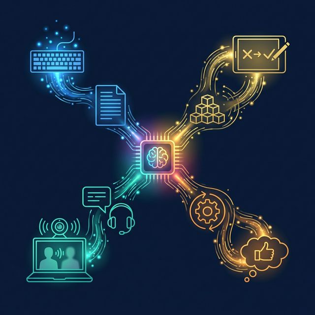 Thought patterns radiating from search