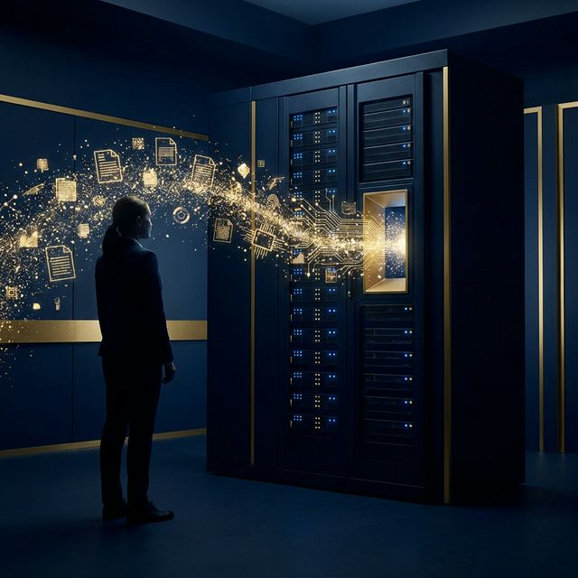 Knowledge streaming into corporate servers