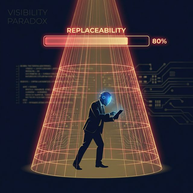 Visibility paradox — the more you shine, the more AI captures