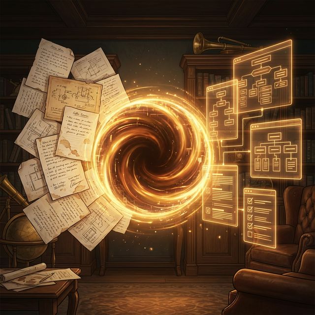 AI distillation process