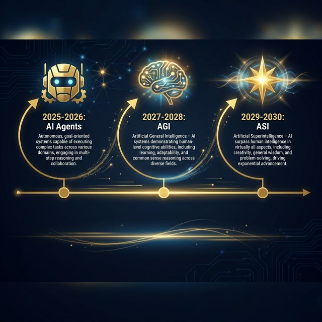 AI consensus timeline 2025-2030
