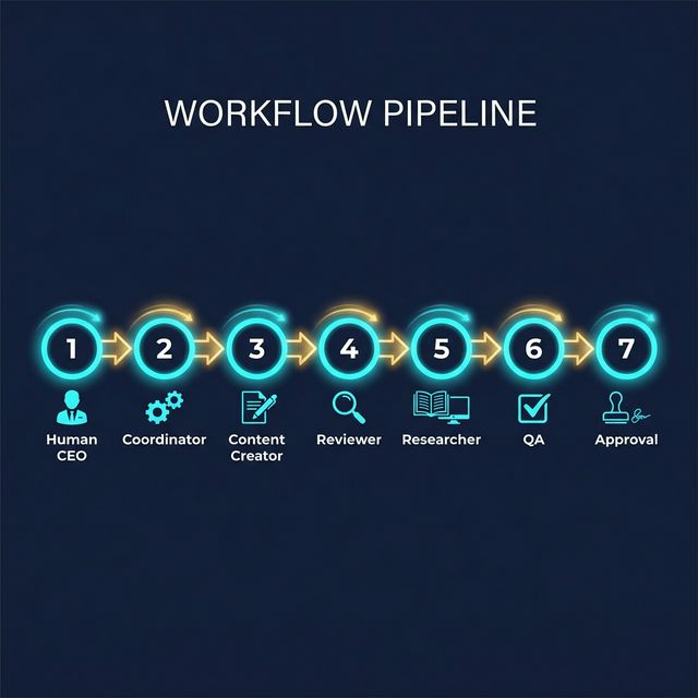 Task flow through the system