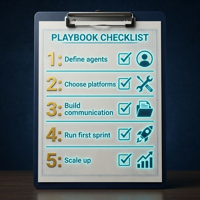 5-step playbook checklist for building your AI team